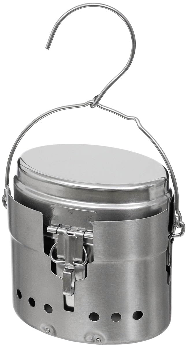 Amazon.com : MFH Swed M40 Stainless Steel 3-Piece Cooking Set